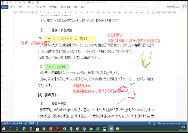 オンライン講座講習中共有画面